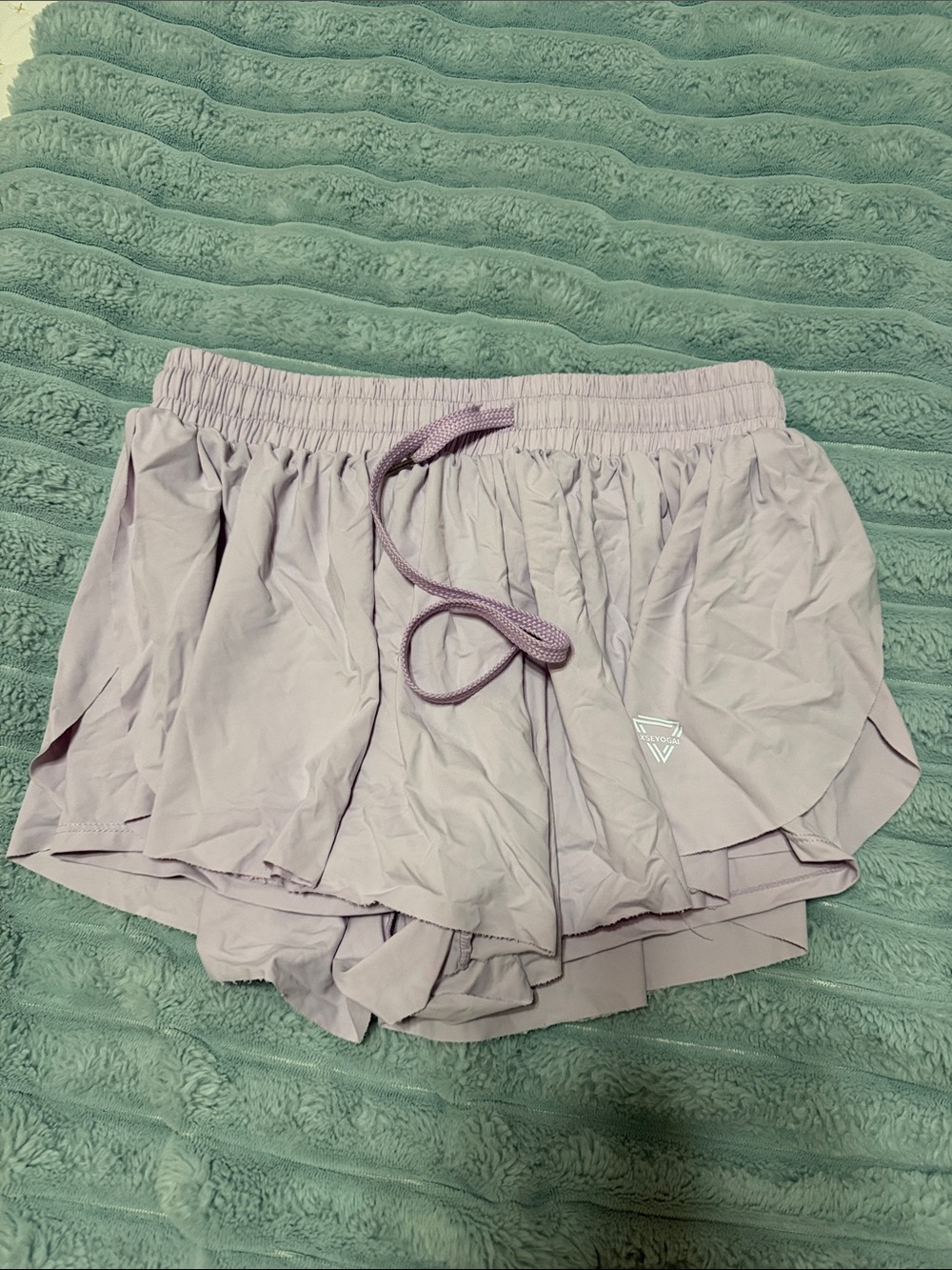 Lavender Women's Active Shorts with Drawstring